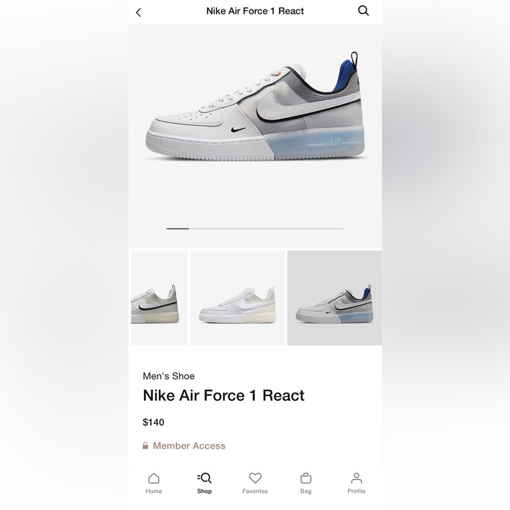 Nike Air Force 1 React New